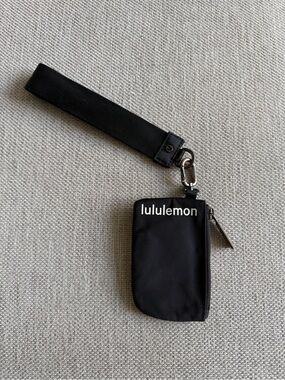 lululemon Black Wristlet Card Case
